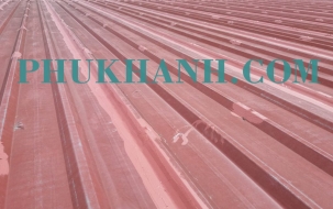 Chống dột mái tôn nhà xưởng công ty cà phê hòa tan Trung Nguyên( Dĩ An, Bình Dương)