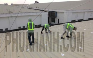 Xử lý dột mái tôn nhà xưởng kho thành phẩm