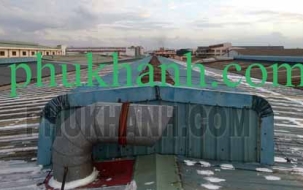 Xử lý dột mái tôn nhà xưởng công ty Sơn Hà