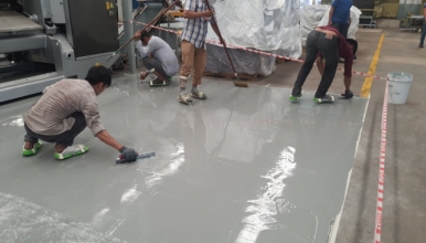 Sơn epoxy nhà xưởng – Giúp bảo vệ sàn hiệu quả và thẩm mỹ